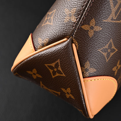 Louis Vuitton Boulogne Monogram Canvas Shoulder Bag – Classic Brown with Vachetta Leather Trim (M45832)