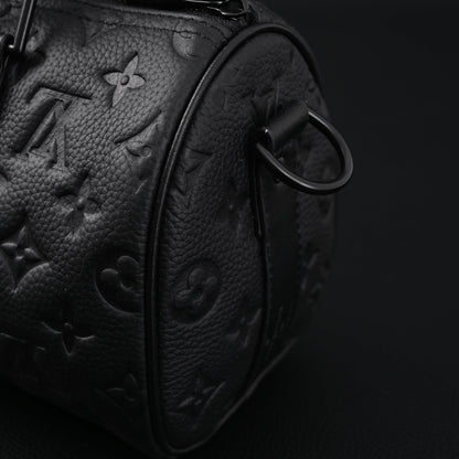 Louis Vuitton Keepall Bandoulière 50 – Monogram Shadow Black Leather